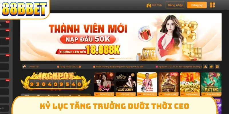 Kỷ lục tăng trưởng dưới thời CEO